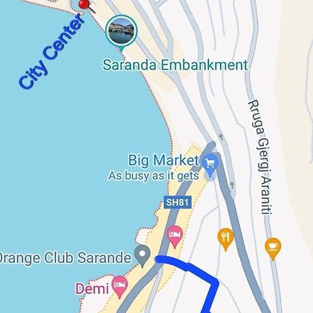 Ona Apartament Saranda Zewnętrze zdjęcie